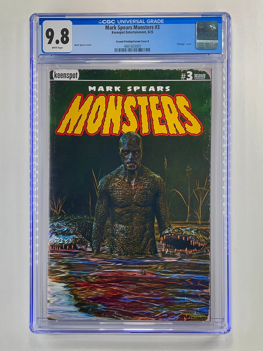 Mark Spears Monsters #3 2nd Printing 1:20 Mark Spears Swamp Things Variant CGC 9.8 (Aug 2025)