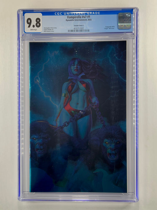 Vampirella #1 Cover Z Mark Spears Foil Virgin Variant CGC 9.8 (2025)