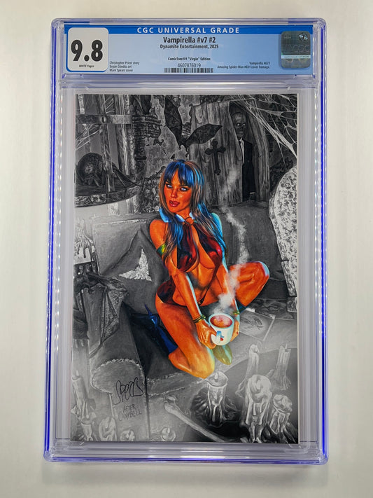 Vampirella #2 Dallas FanExpo Comic Tom Exclusive Mark Spears Virgin Variant CGC 9.8 (2025)