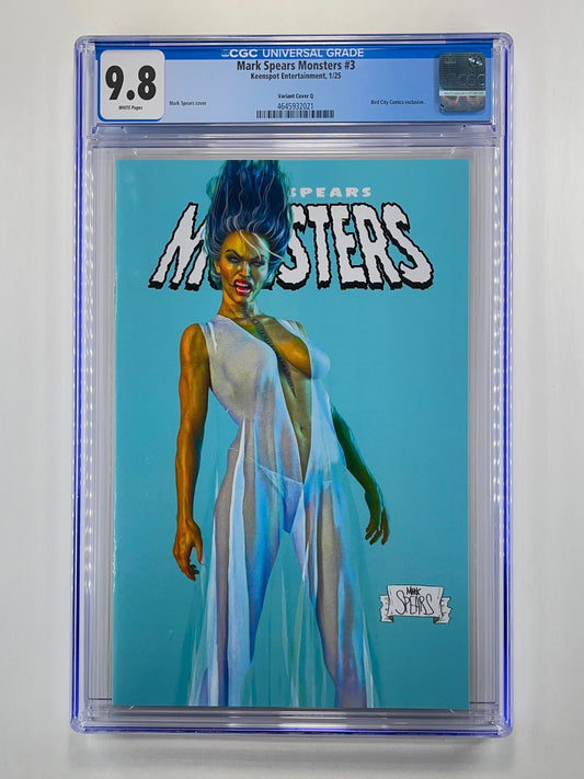 Mark Spears Monsters #3 Bird City Comics Mark Spears Variant Q CGC 9.8 (Jan 2025)