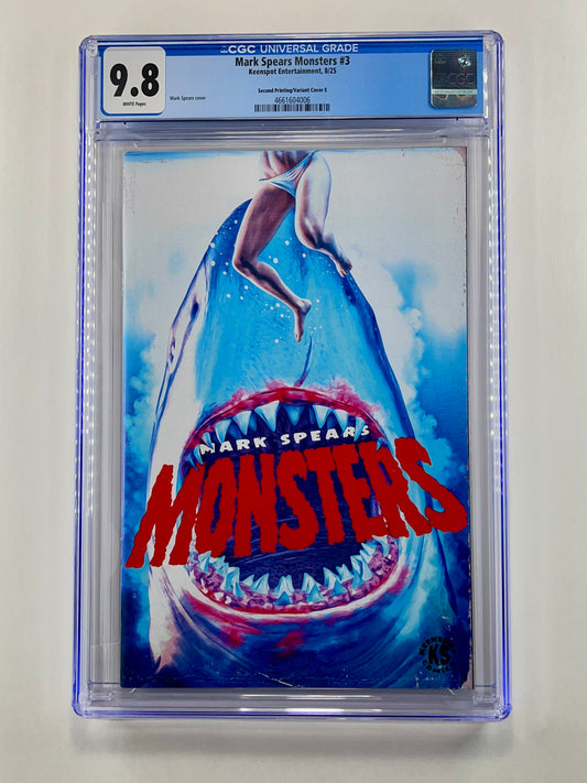 MARK SPEARS MONSTERS #3 2ND PRINT CVR E FARLEYCON EXCLUSIVE LIMITED 199 CGC 9.8