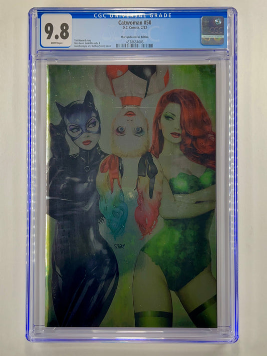 Catwoman #50 Nathan Szerdy The Syndicate Foil Virgin Variant CGC 9.8 (Feb 2023)
