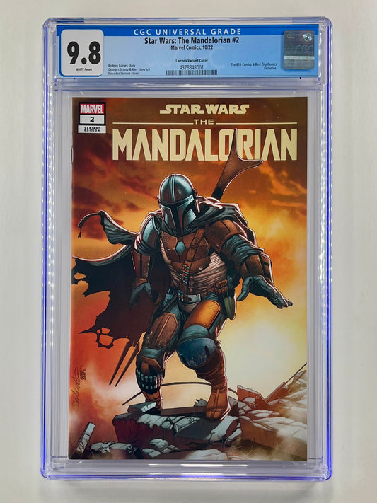 Star Wars: The Mandalorian #2 CGC 9.8 Bird City Comics/616 Comics Salvador Larroca Variant (Oct 2022)