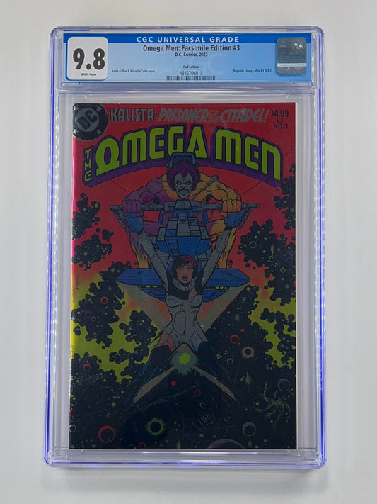 The Omega Men #3 Facsimile Edition 2023 Keith Giffen Foil Variant CGC 9.8 (Oct 2023)