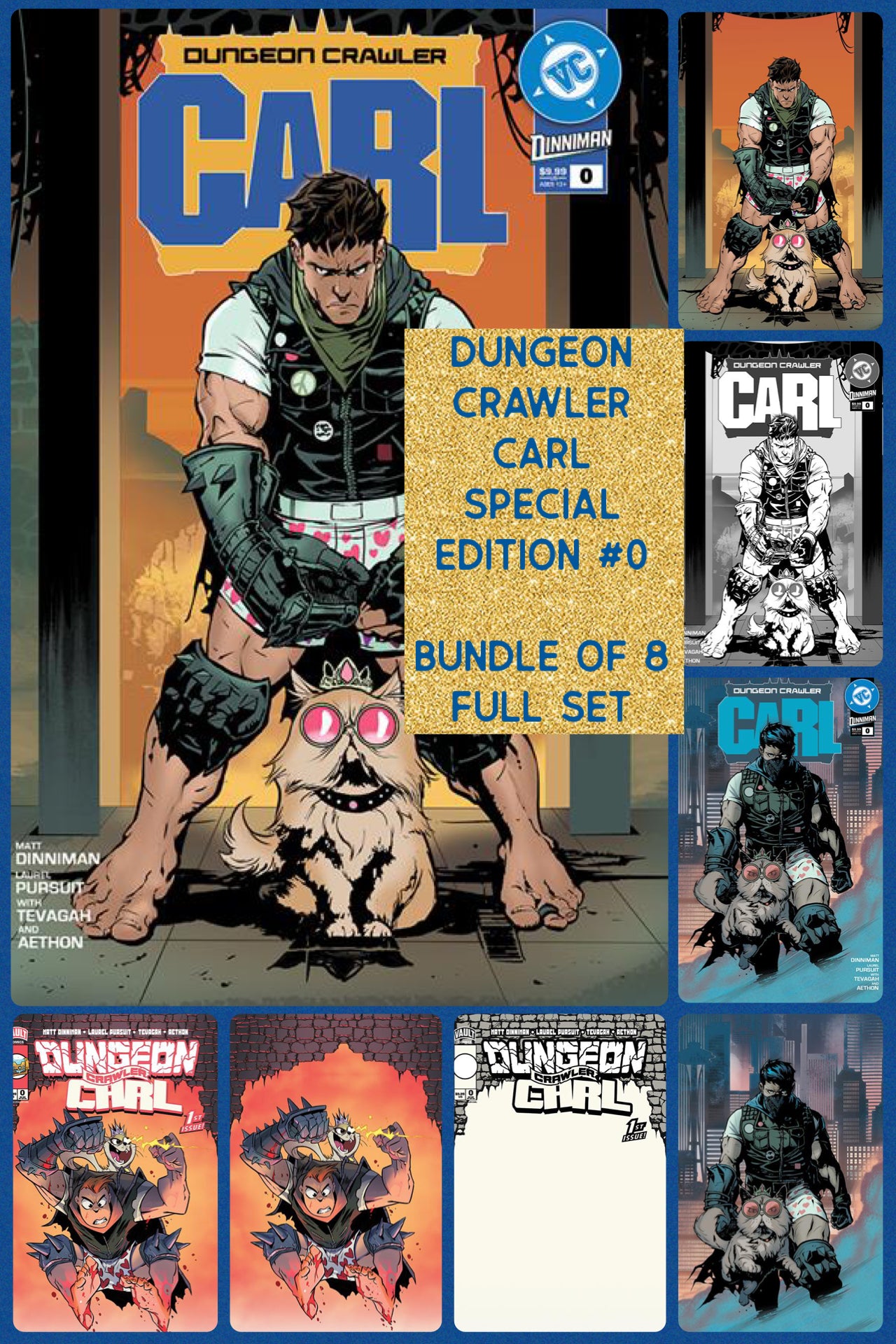 DUNGEON CRAWLER CARL SPECIAL EDITION #0 BUNDLE OF 8 FULL SET (Limit 1 Per Customer) (rel:07/15)
