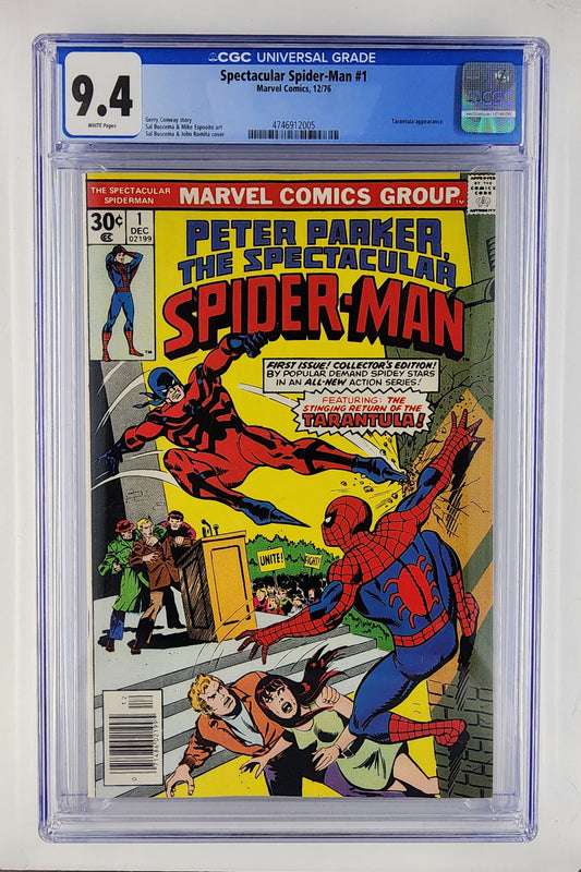 Peter Parker, The Spectacular Spider-Man #1 CGC 9.4 (Dec 1976)