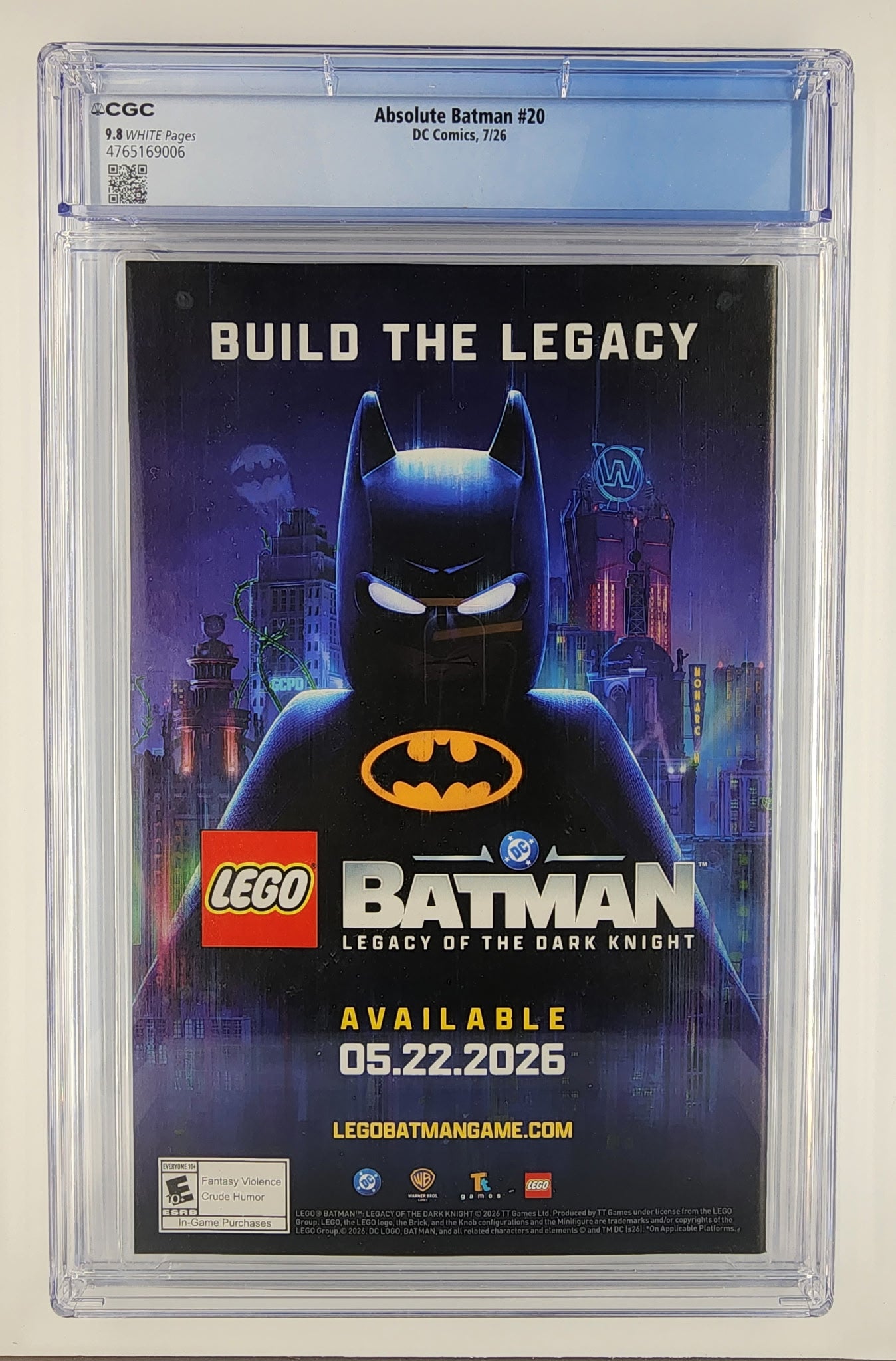 Absolute Batman #20 CGC 9.8 (May 2026)