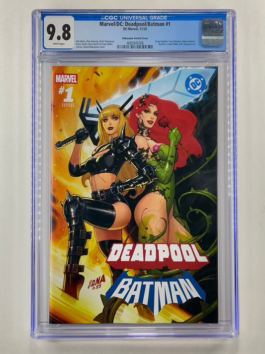 Marvel/DC: Deadpool/Batman #1 CGC 9.8 Davis Rider Comics NYCC 2025 David Nakayama Variant (2025)