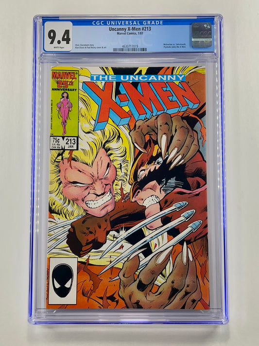 Uncanny X-Men #213 CGC 9.4 (Jan 1987)