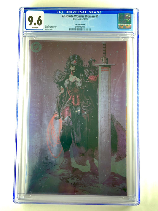 Absolute Wonder Woman #1 Cover J Jim Lee Foil Virgin Variant CGC 9.6 (Dec 2024)