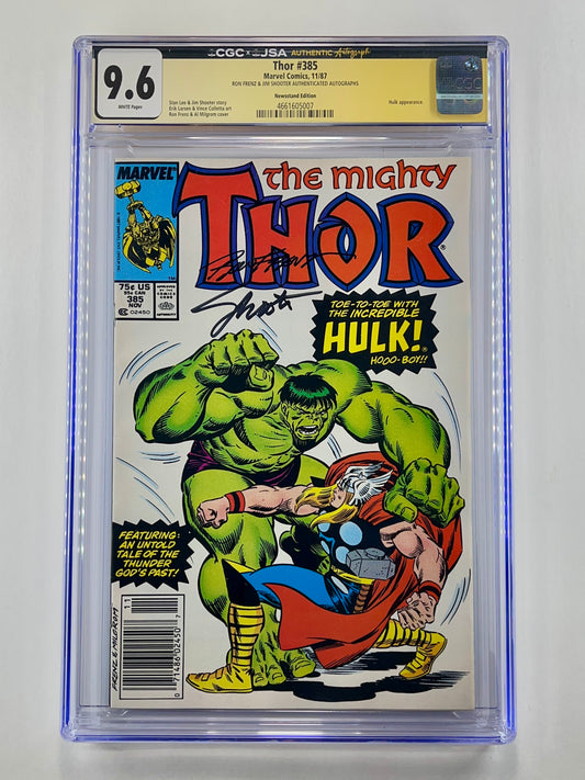 Thor #385 CGC 9.6 (Nov 1987) (Signed by Ron Frenz & Jim Shooter)