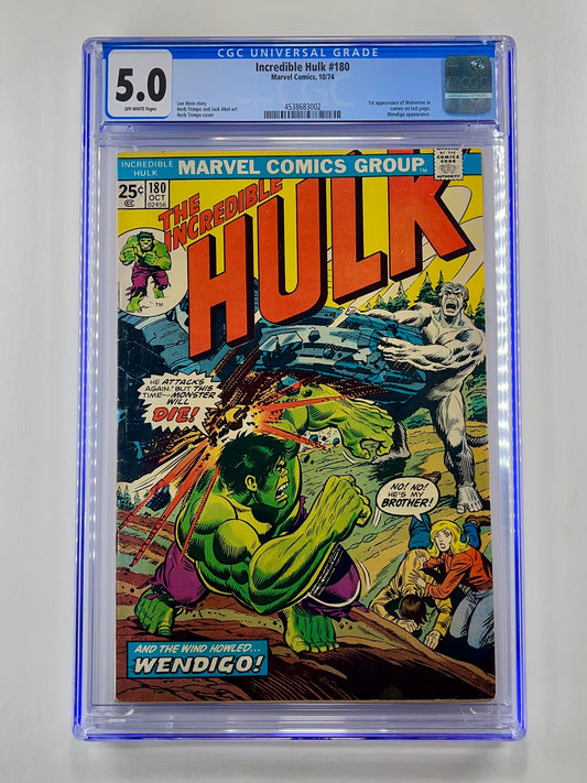 The Incredible Hulk #180 CGC 5.0 (Oct 1974)