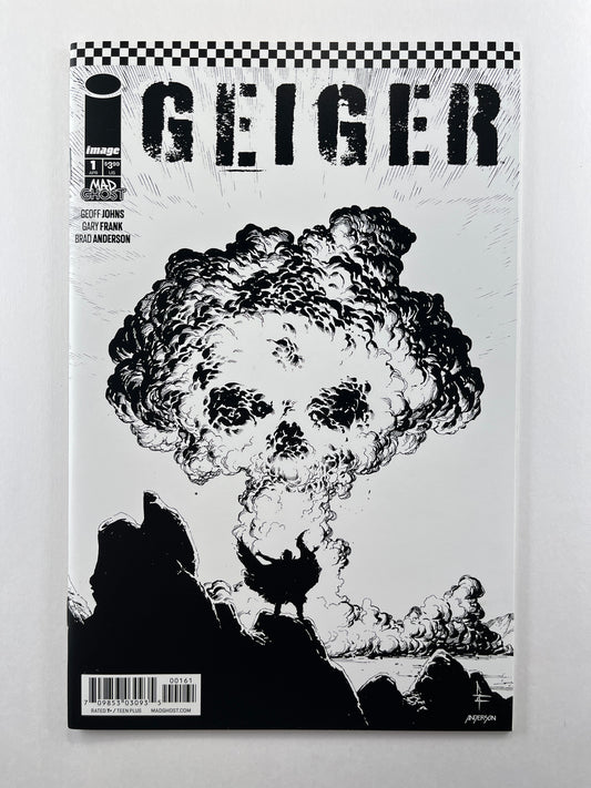 Geiger #1 Cover F Gary Frank Black & White Thank You Variant One Per Store (Apr 2021)
