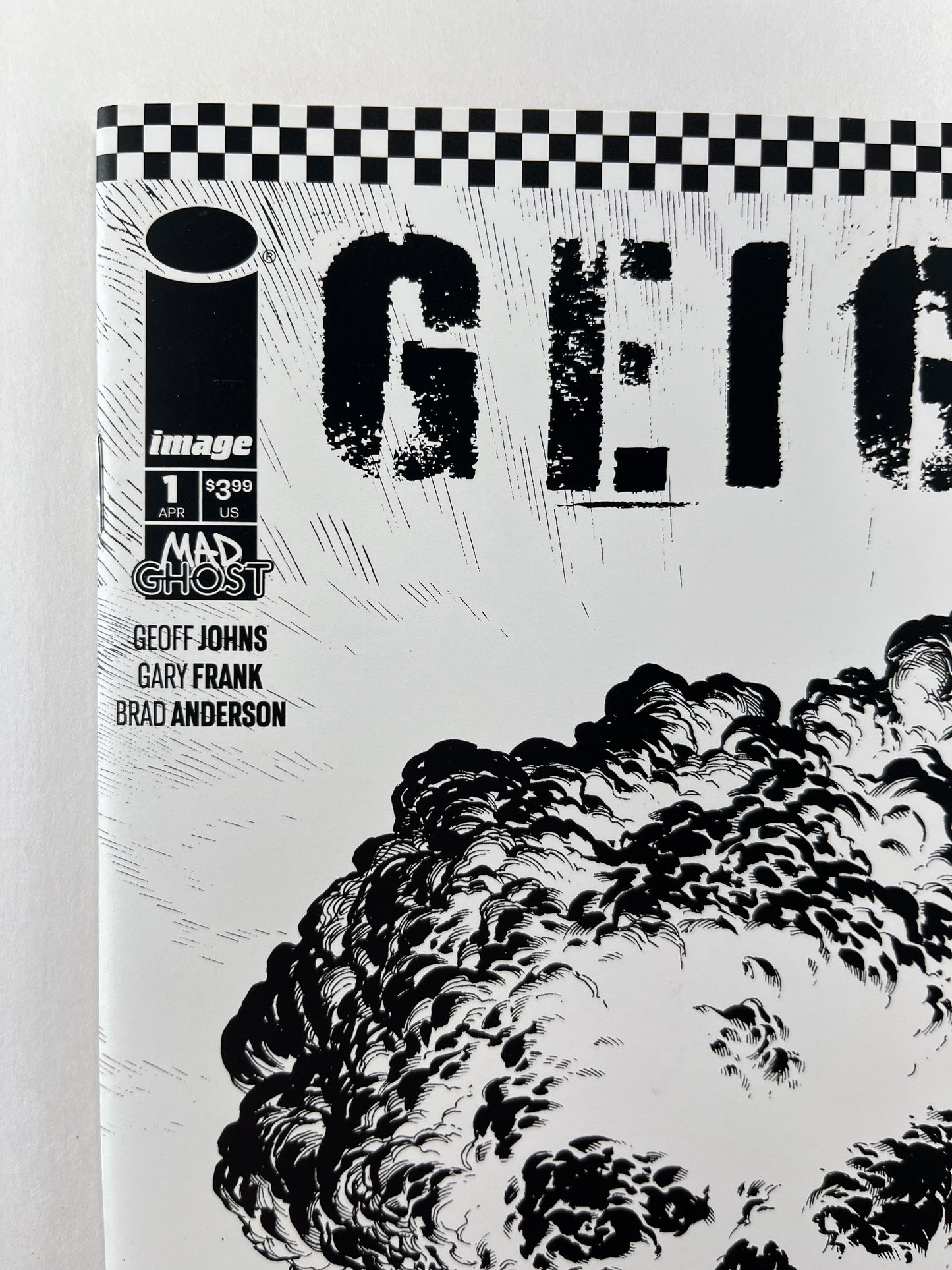 Geiger #1 Cover F Gary Frank Black & White Thank You Variant One Per Store (Apr 2021)