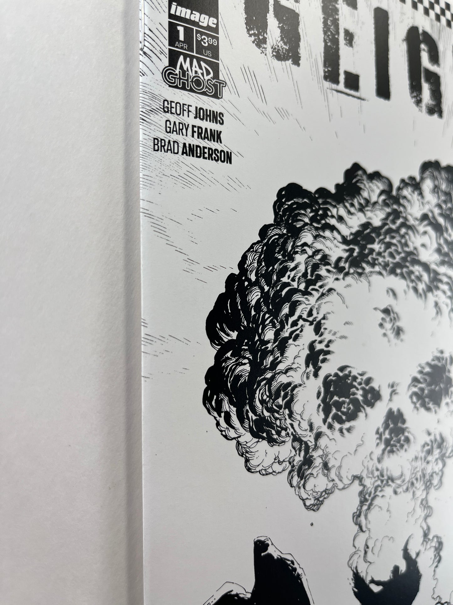 Geiger #1 Cover F Gary Frank Black & White Thank You Variant One Per Store (Apr 2021)
