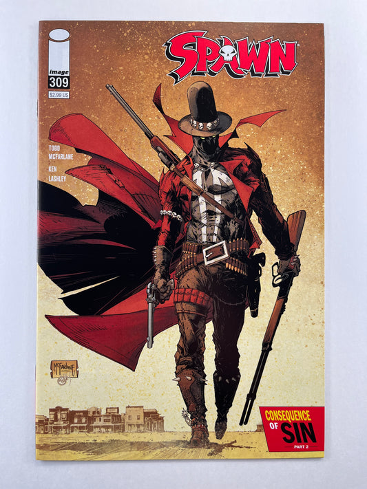 Spawn #309 Cover B Todd McFarlane Variant (Aug 2020) (1st New Gunslinger Spawn)