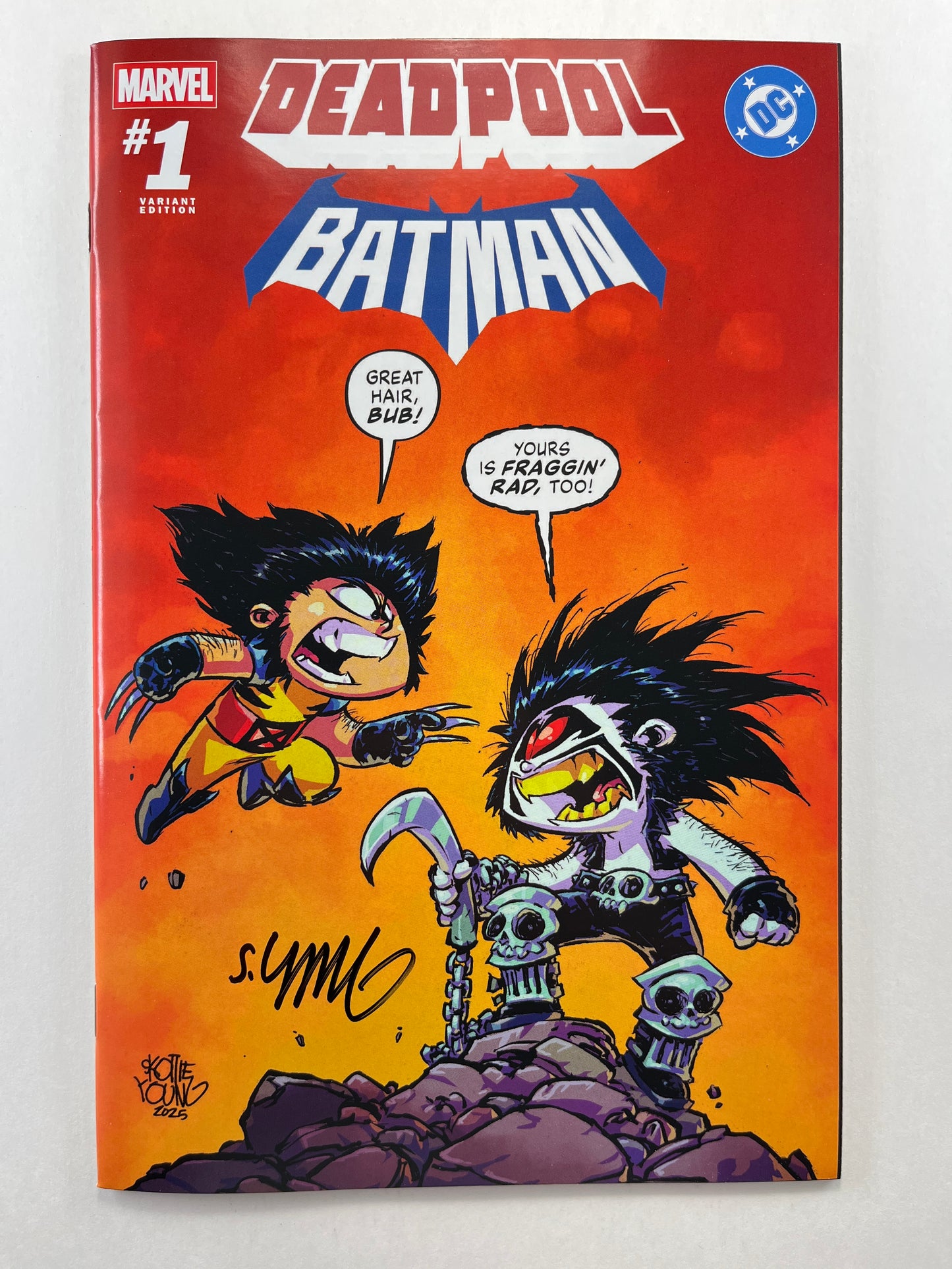 Marvel / DC: Deadpool / Batman #1 Skottie Young Webstore Variant (Nov 2025) (Signed by Skottie Young w/COA)