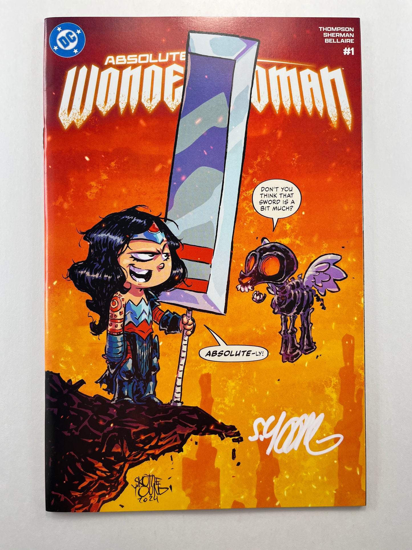 Absolute Wonder Woman #1 Skottie Young Webstore Variant (Dec 2024) (Signed by Skottie Young w/COA)