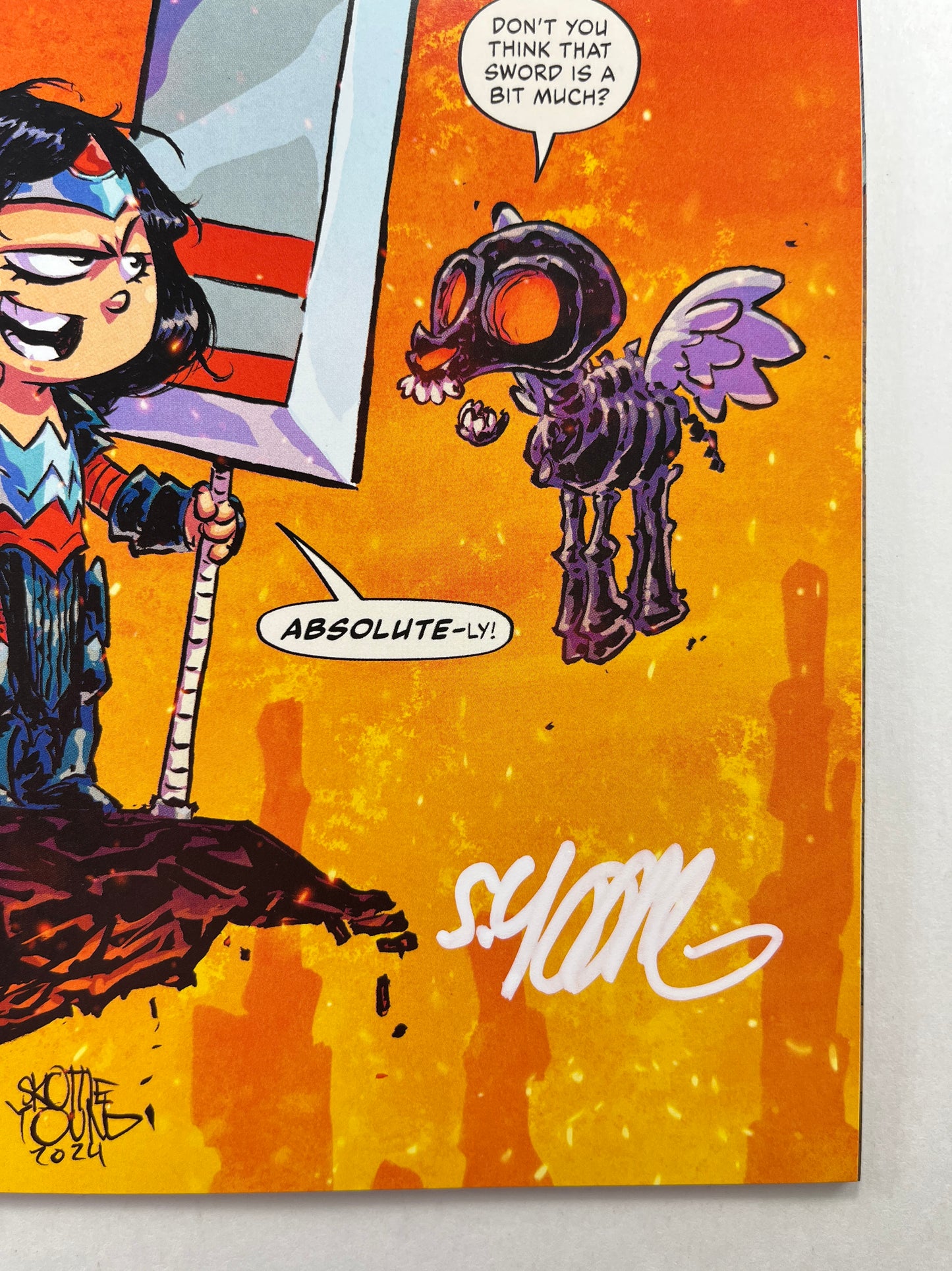 Absolute Wonder Woman #1 Skottie Young Webstore Variant (Dec 2024) (Signed by Skottie Young w/COA)