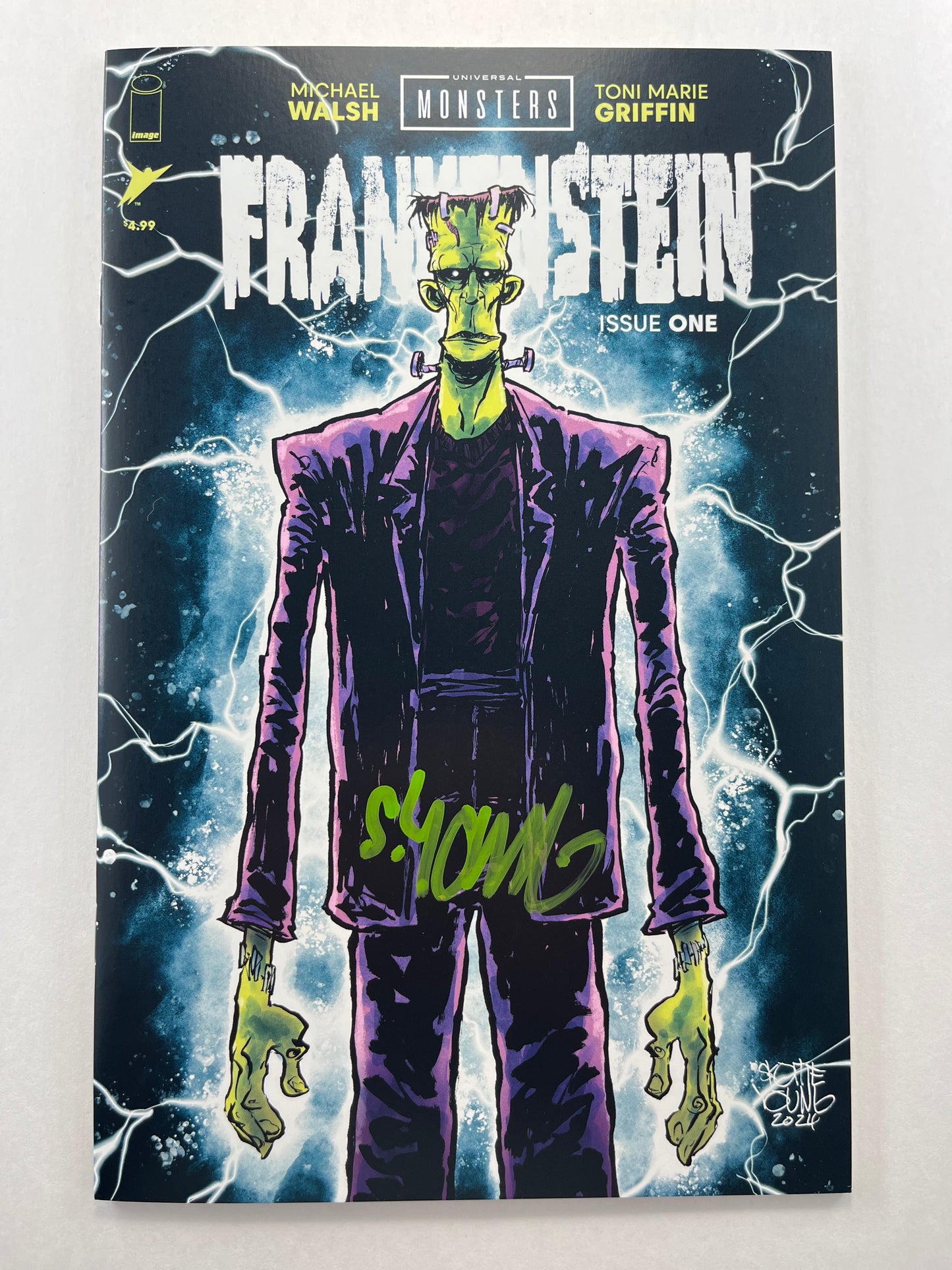 Universal Monsters: Frankenstein #1 Skottie Young Variant (Limited to 1500) (Aug 2024) (Signed by Skottie Young w/COA)