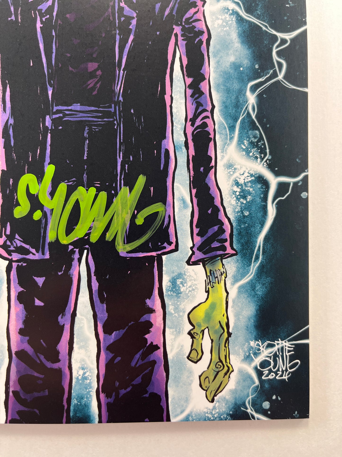Universal Monsters: Frankenstein #1 Skottie Young Variant (Limited to 1500) (Aug 2024) (Signed by Skottie Young w/COA)