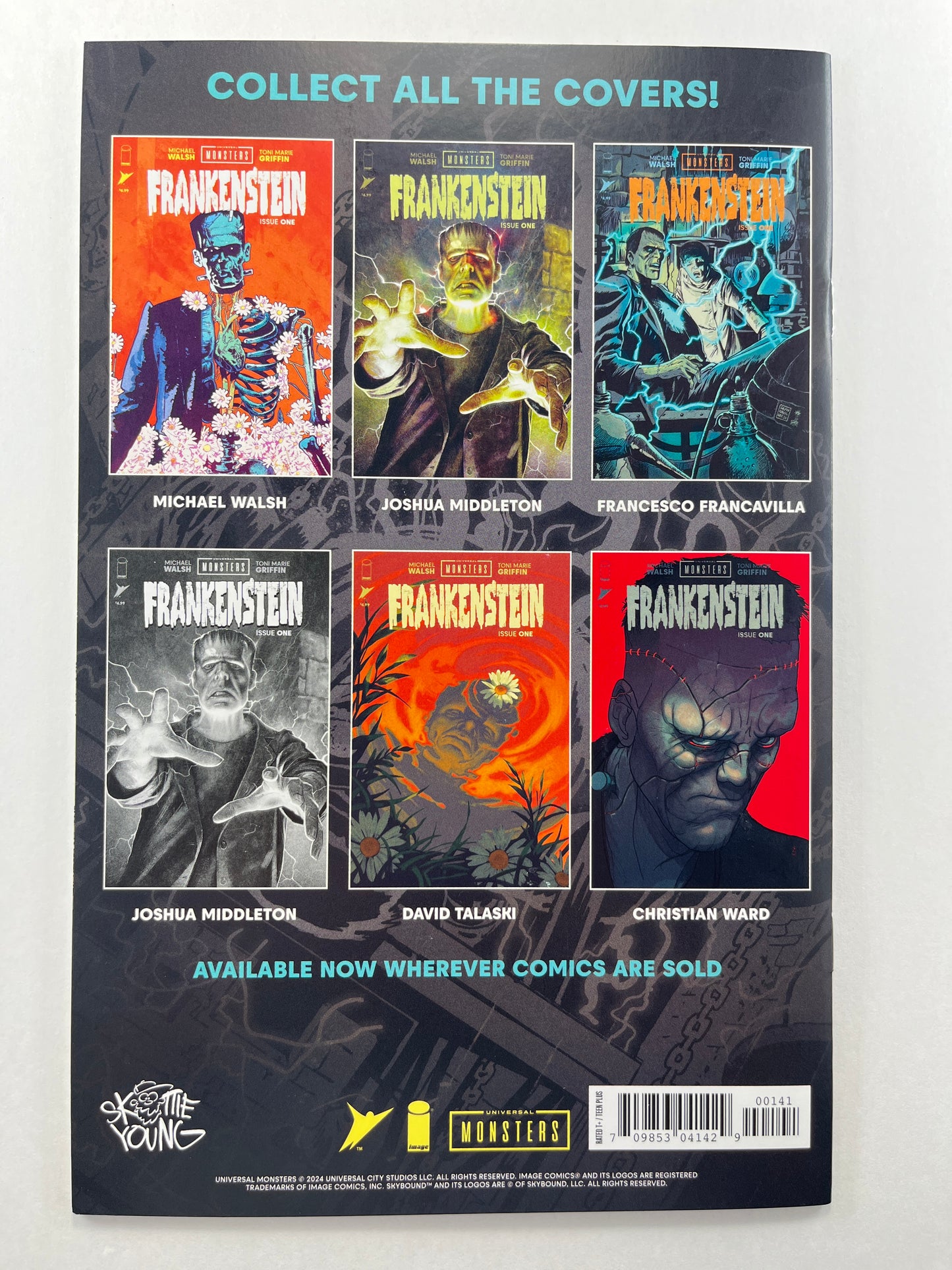 Universal Monsters: Frankenstein #1 Skottie Young Variant (Limited to 1500) (Aug 2024) (Signed by Skottie Young w/COA)
