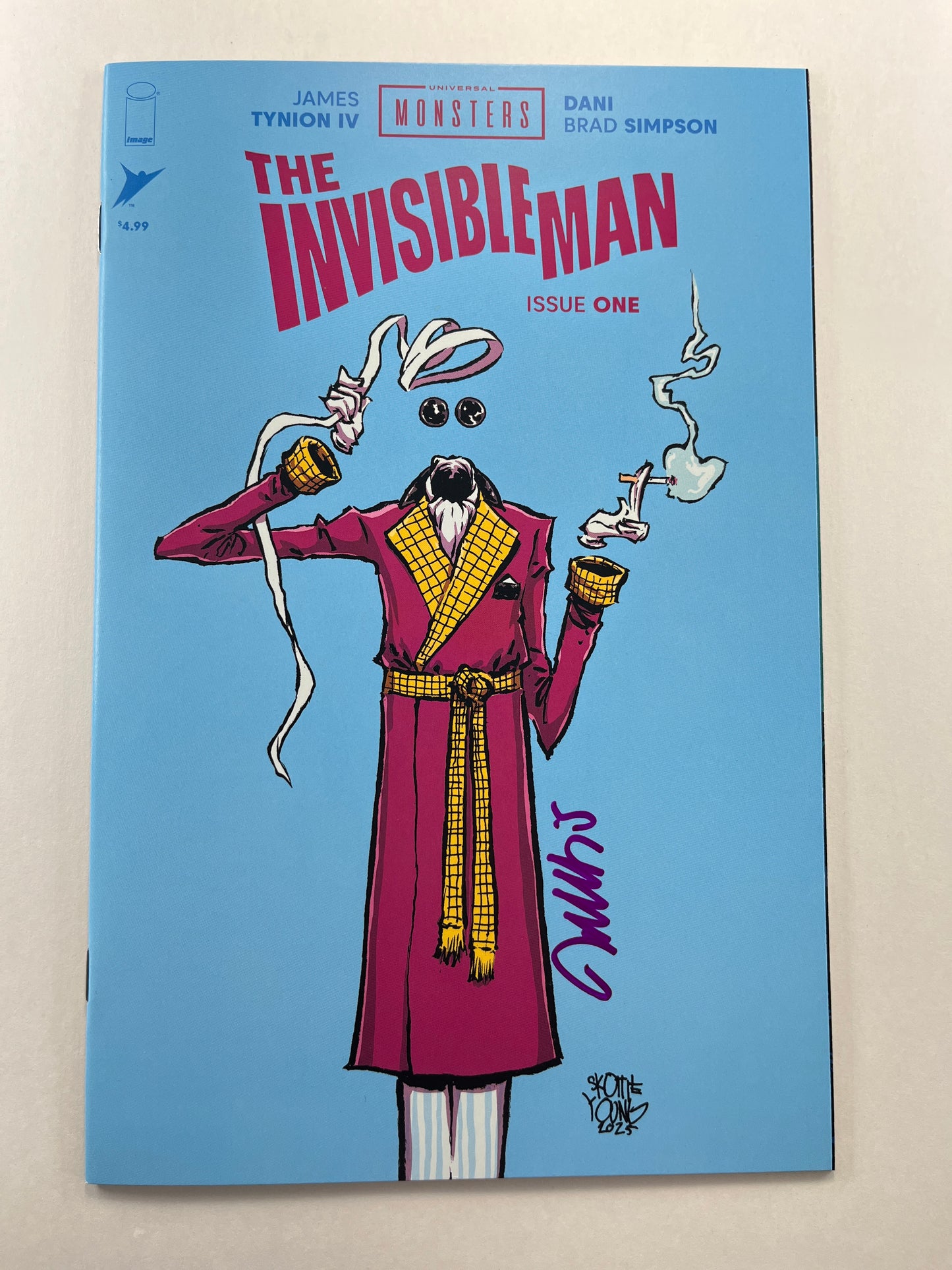 Universal Monsters: The Invisible Man #1 Skottie Young Webstore Variant (Aug 2025) (Signed by Skottie Young w/COA)
