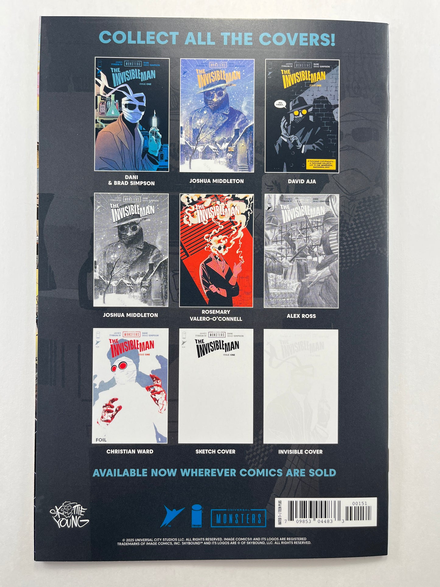 Universal Monsters: The Invisible Man #1 Skottie Young Webstore Variant (Aug 2025) (Signed by Skottie Young w/COA)