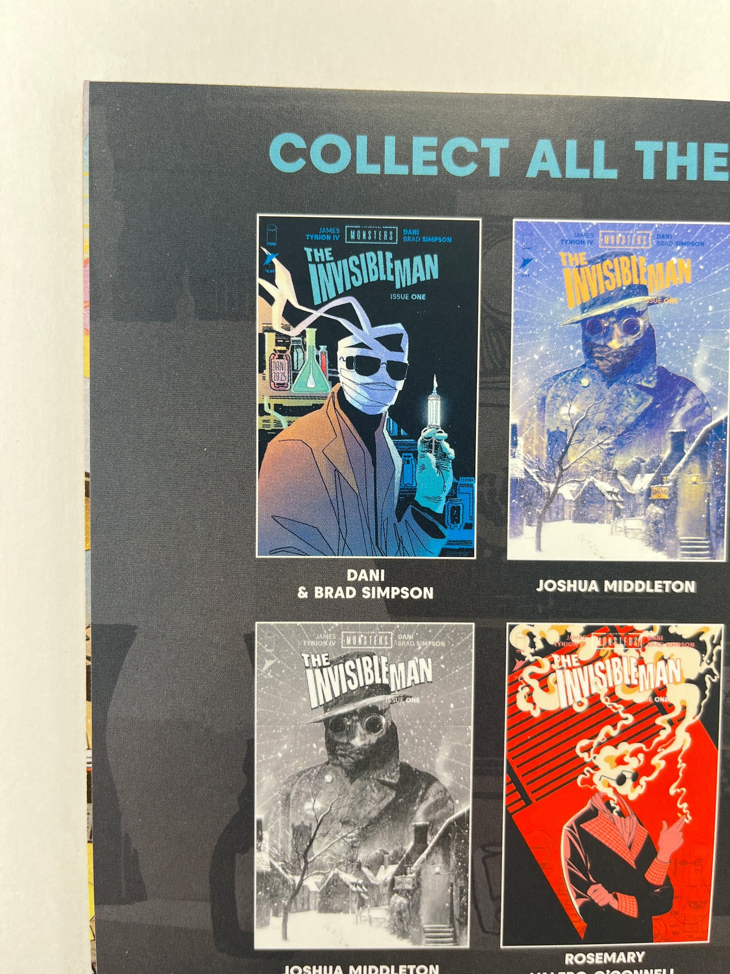 Universal Monsters: The Invisible Man #1 Skottie Young Webstore Variant (Aug 2025) (Signed by Skottie Young w/COA)