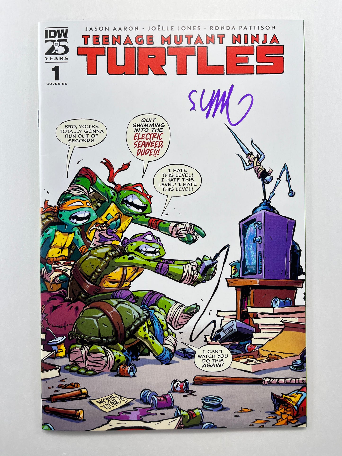 Teenage Mutant Ninja Turtles #1 Skottie Young Webstore Variant (Jul 2024) (Signed by Skottie Young w/COA)