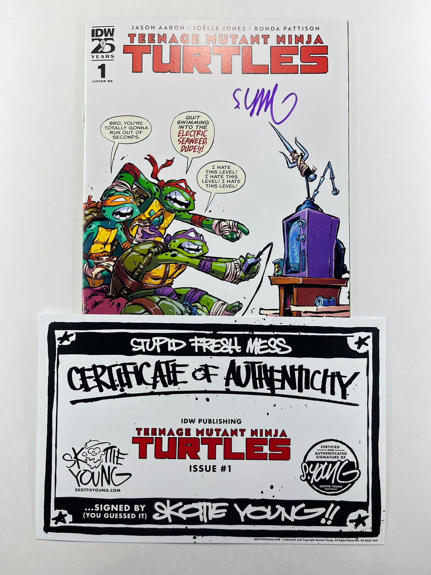 Teenage Mutant Ninja Turtles #1 Skottie Young Webstore Variant (Jul 2024) (Signed by Skottie Young w/COA)