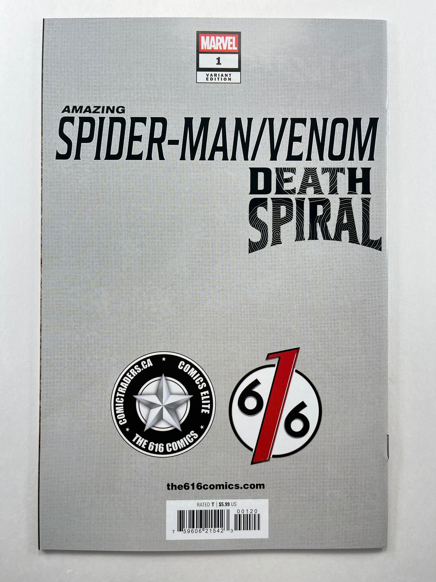 Amazing Spider-Man / Venom: Death Spiral #1 616 Comics / Comic Traders / Comics Elite Tyler Kirkham Virgin Variant (Apr 2026) (Art Signature by Tyler Kirkham w/COA)