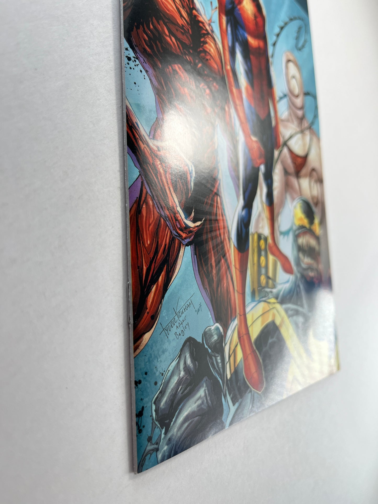 Amazing Spider-Man / Venom: Death Spiral #1 616 Comics / Comic Traders / Comics Elite Tyler Kirkham Virgin Variant (Apr 2026) (Art Signature by Tyler Kirkham w/COA)