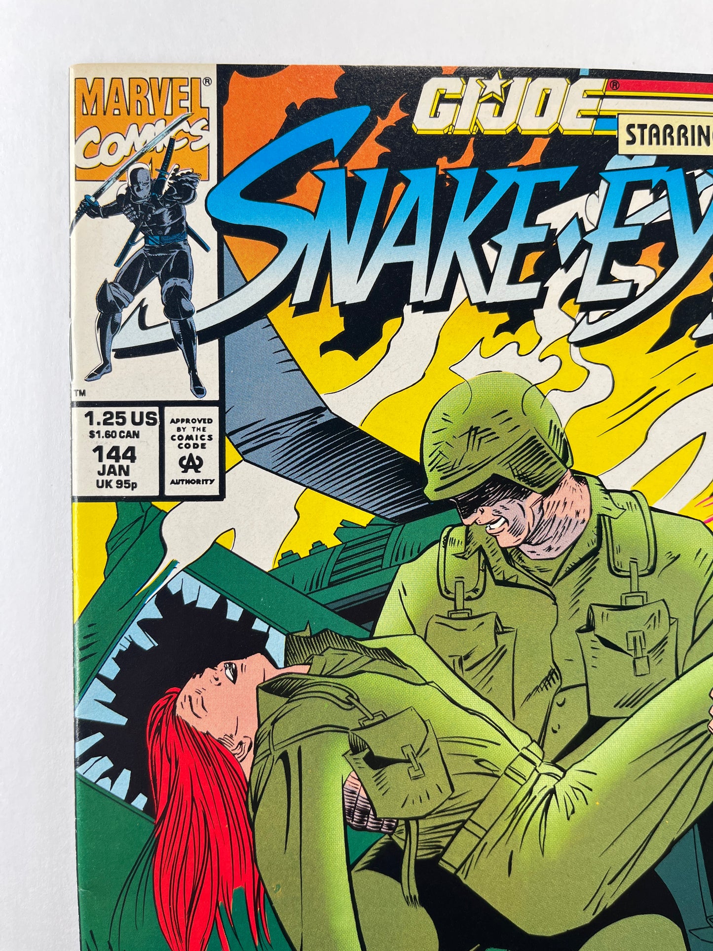 G.I. Joe: A Real American Hero #144 (Jan 1994) (Origin Snake-Eyes) (Low Print Run)