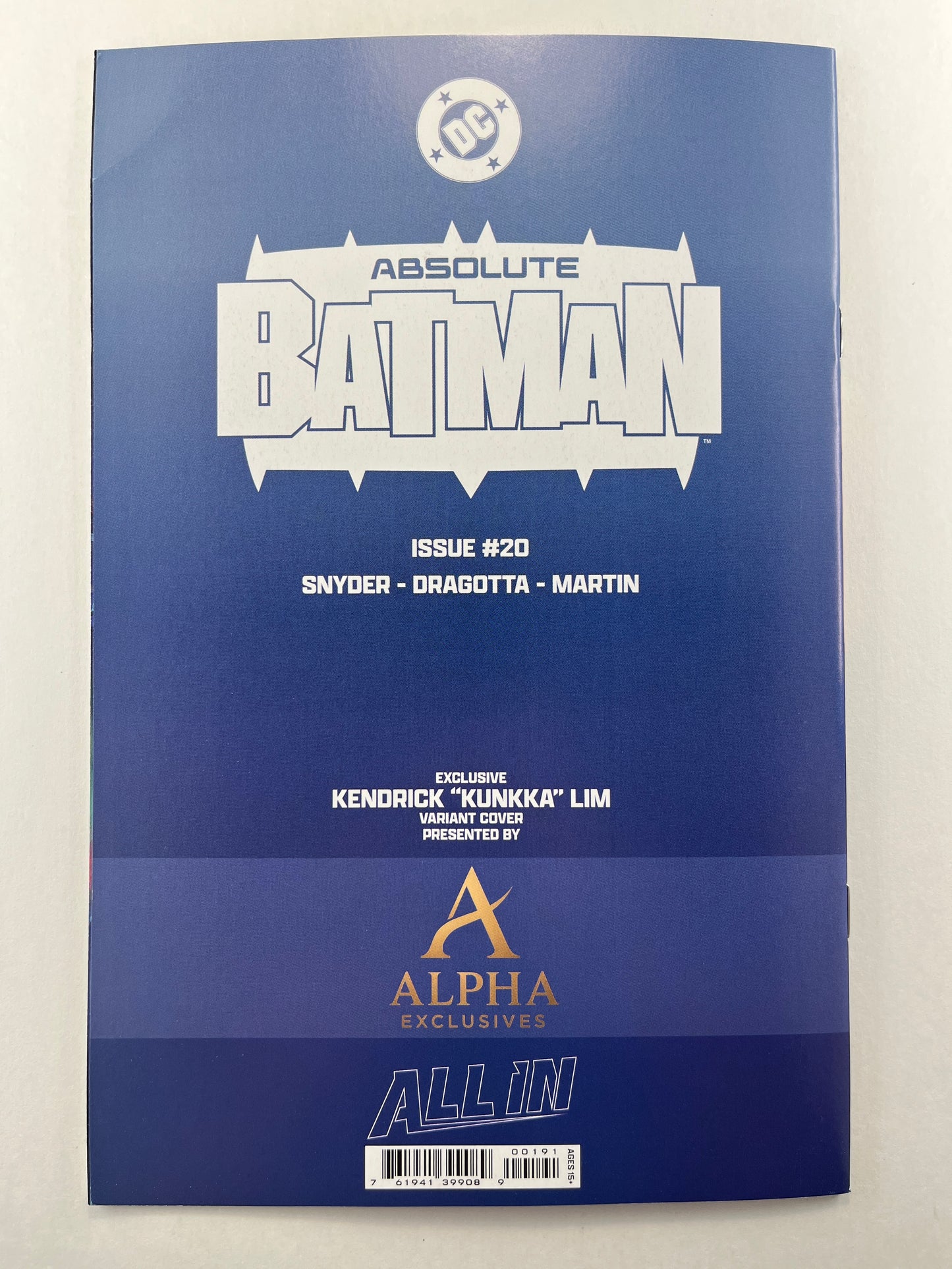 Absolute Batman #20 Dark Lord Collections/Unknown Comics Kendrick 'Kunkka' Lim Variant (May 2026)