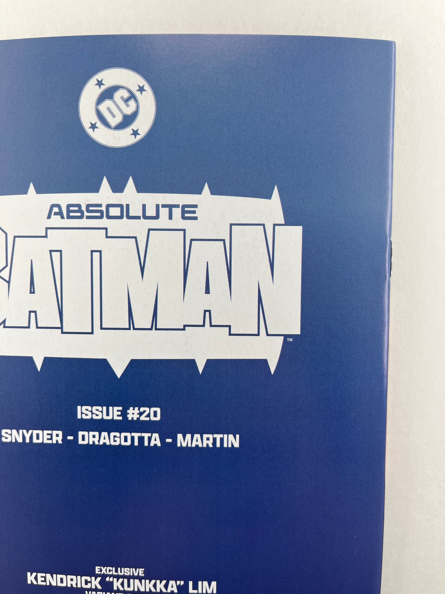 Absolute Batman #20 Dark Lord Collections/Unknown Comics Kendrick 'Kunkka' Lim Variant (May 2026)