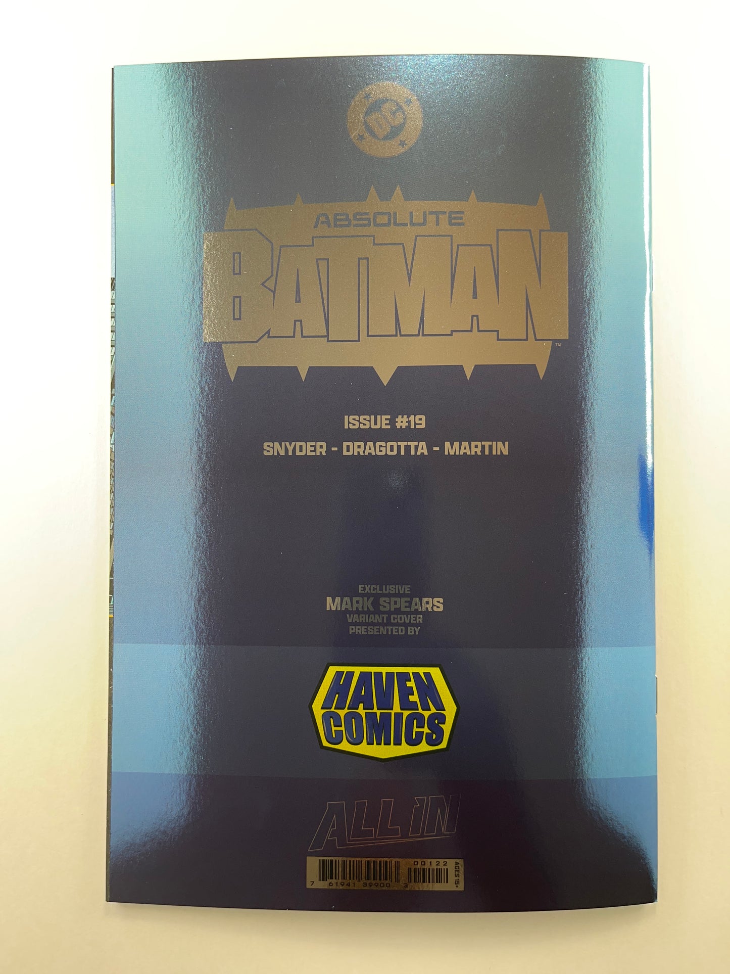 Absolute Batman #19 Mark Spears Virgin Foil Cover (Apr 2026) (Exclusive Variant)
