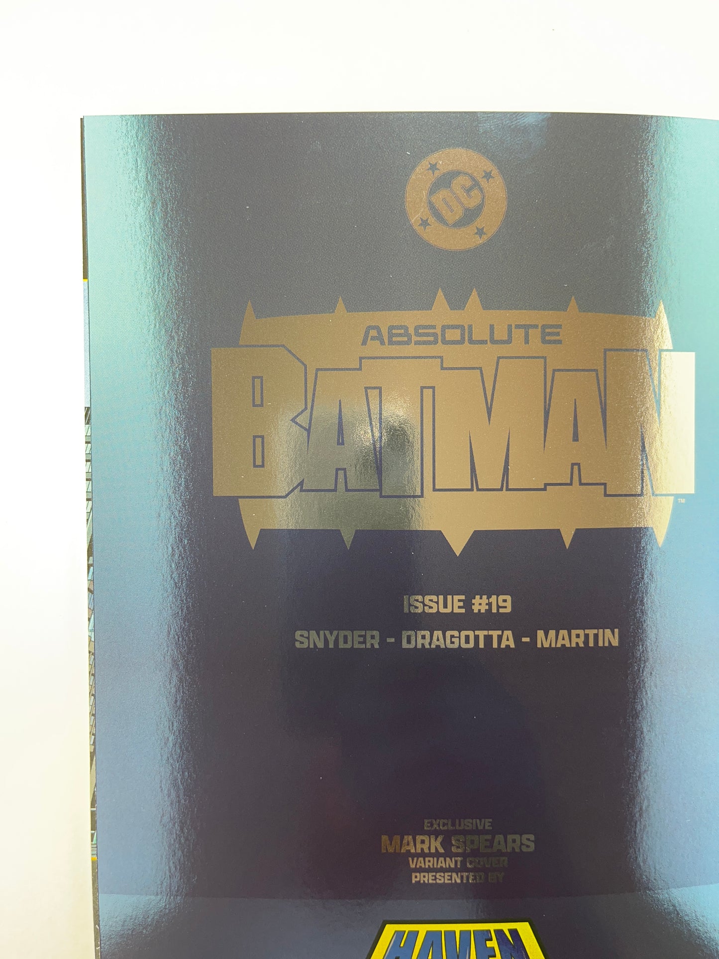 Absolute Batman #19 Mark Spears Virgin Foil Cover (Apr 2026) (Exclusive Variant)
