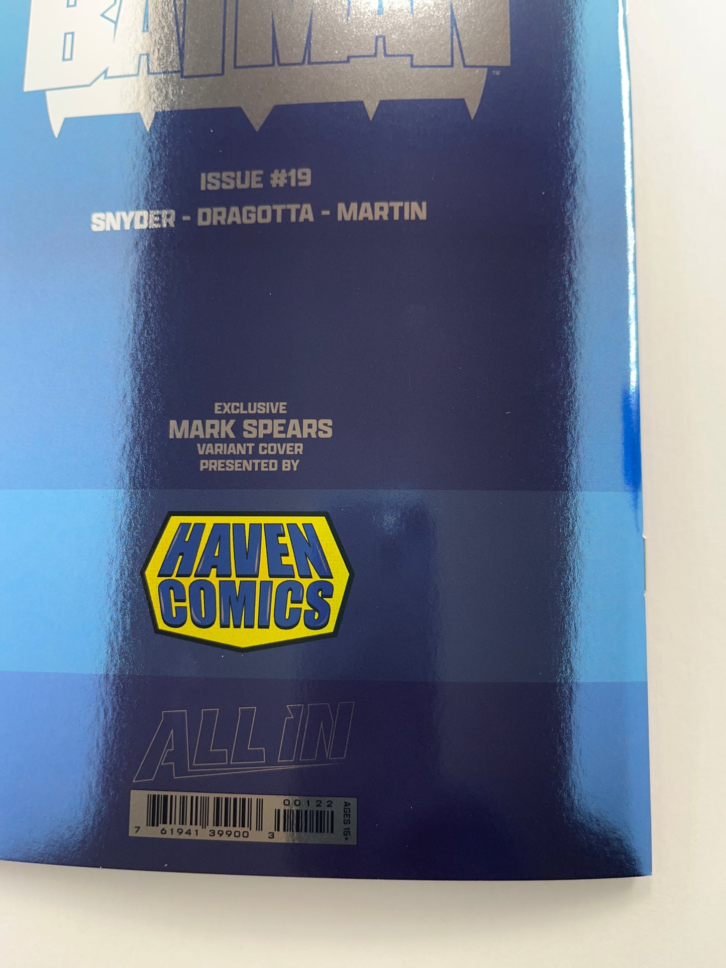 Absolute Batman #19 Mark Spears Virgin Foil Cover (Apr 2026) (Exclusive Variant)