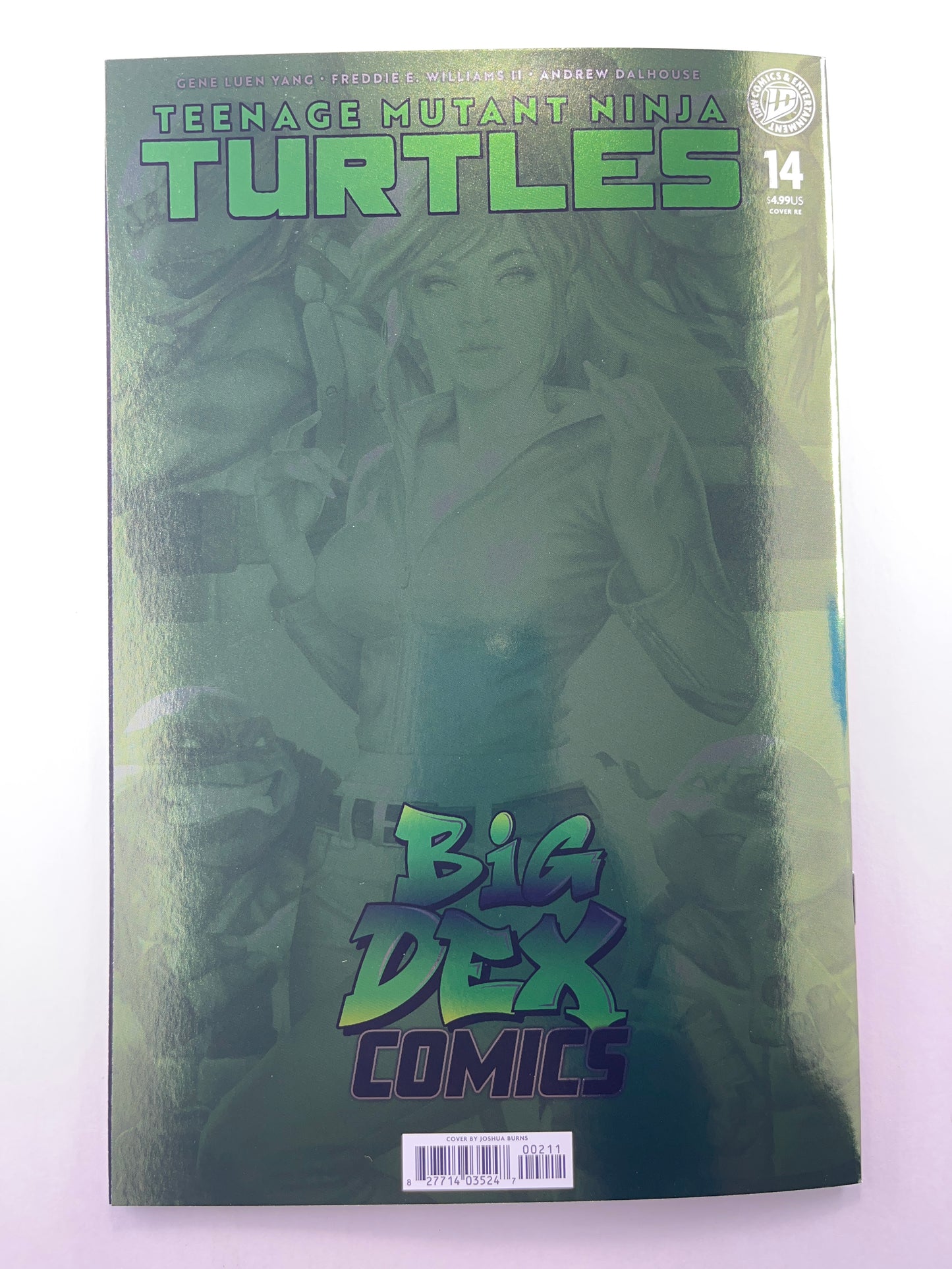Teenage Mutant Ninja Turtles #14 Big Dex Comics Josh Burns Foil Virgin Variant (Jan 2026)