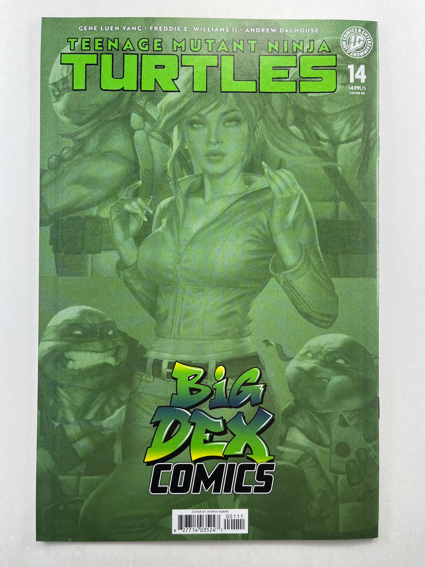 Teenage Mutant Ninja Turtles #14 Big Dex Comics Josh Burns Virgin Variant (Jan 2026)