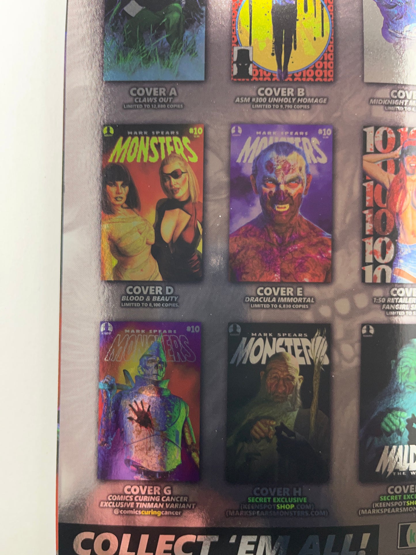 MARK SPEARS MONSTERS #10 CVR F MARK SPEARS INC 1:50 FANGIRL SPOT FOIL VAR (Limit 1 Per Customer) (rel:05/27)