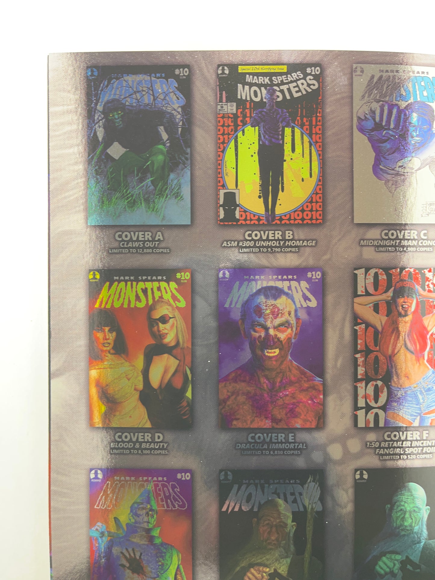 MARK SPEARS MONSTERS #10 CVR F MARK SPEARS INC 1:50 FANGIRL SPOT FOIL VAR (Limit 1 Per Customer) (rel:05/27)