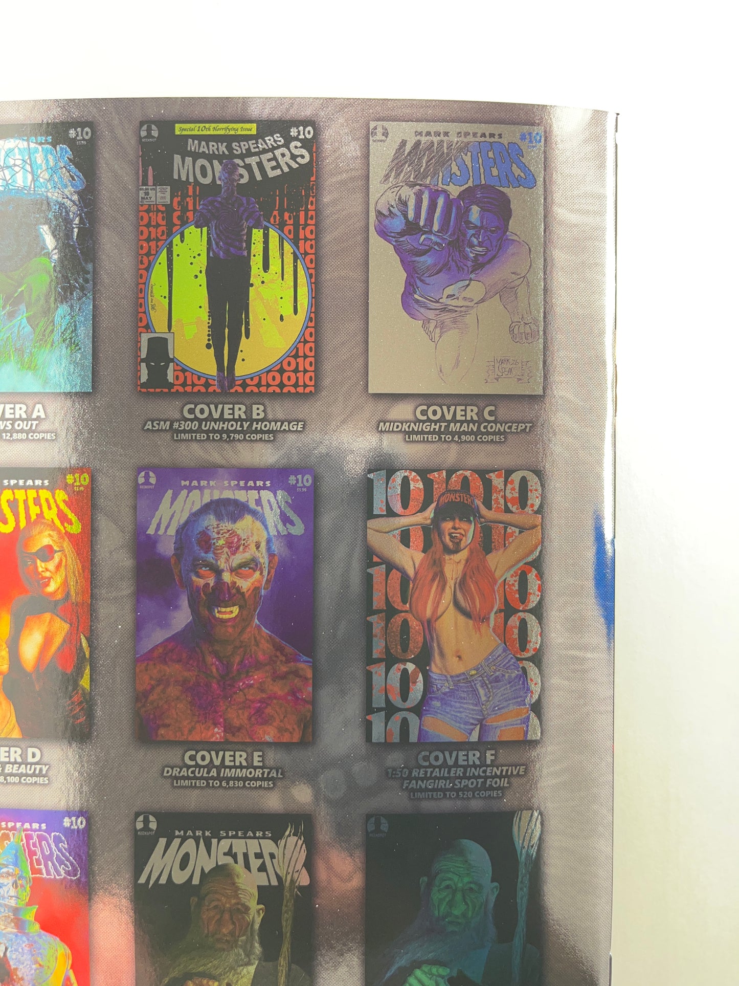 MARK SPEARS MONSTERS #10 CVR F MARK SPEARS INC 1:50 FANGIRL SPOT FOIL VAR (Limit 1 Per Customer) (rel:05/27)