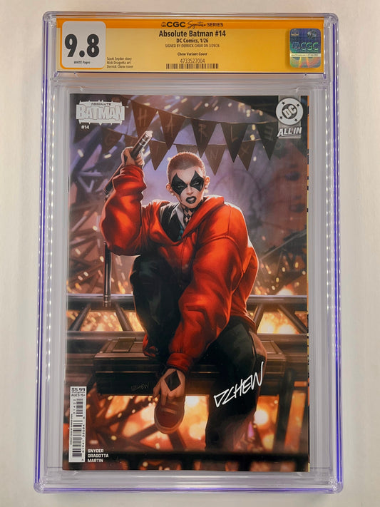 Absolute Batman #14 Cover F Derrick Chew Variant CGC 9.8 (Jan 2026) (Signed by Derrick Chew)