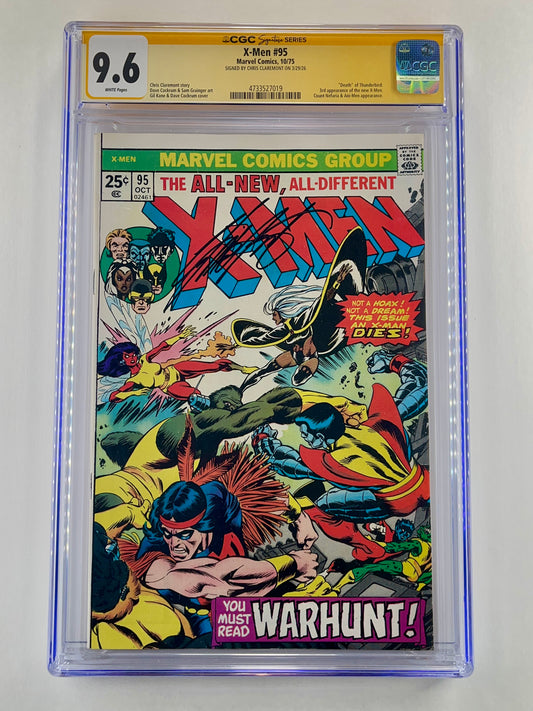 The X-Men #95 CGC 9.6 (Oct 1975) (Signed by Chris Claremont)