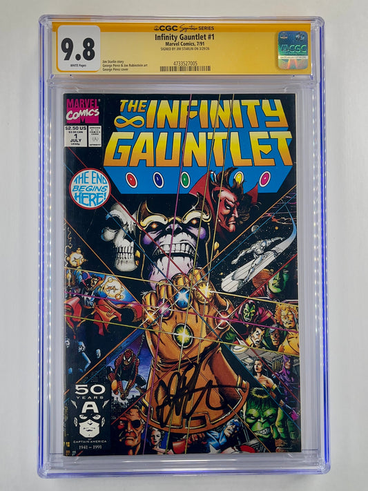 The Infinity Gauntlet #1 CGC 9.8 (July 1991) (Signed by Jim Starlin)