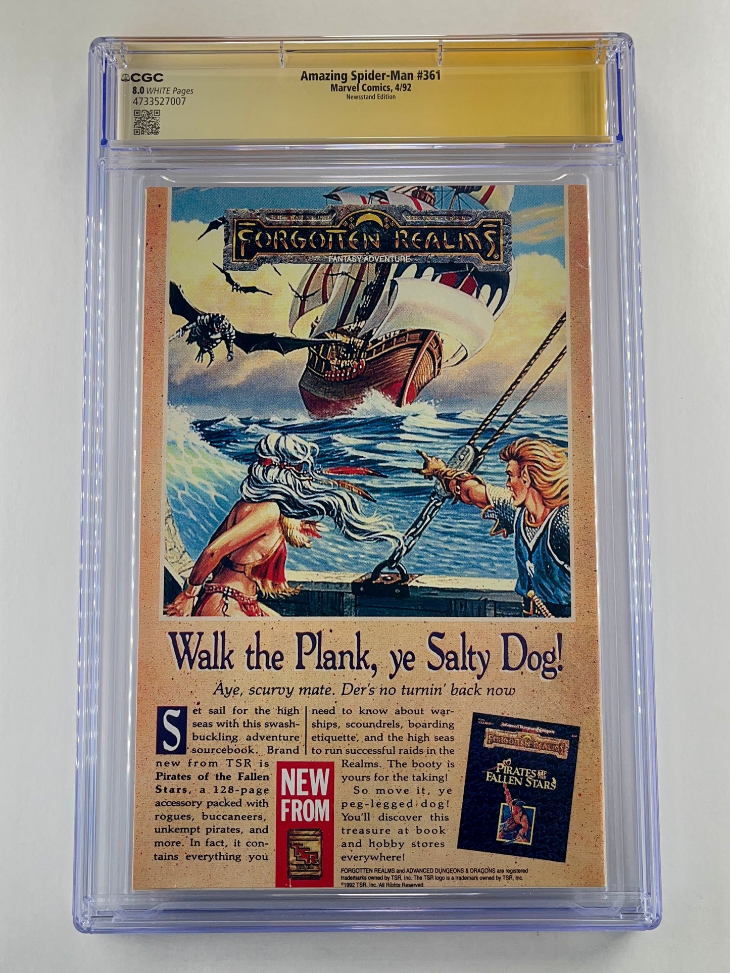 The Amazing Spider-Man #361 CGC 8.0 (Apr 1992) (Signed by Mark Bagley)