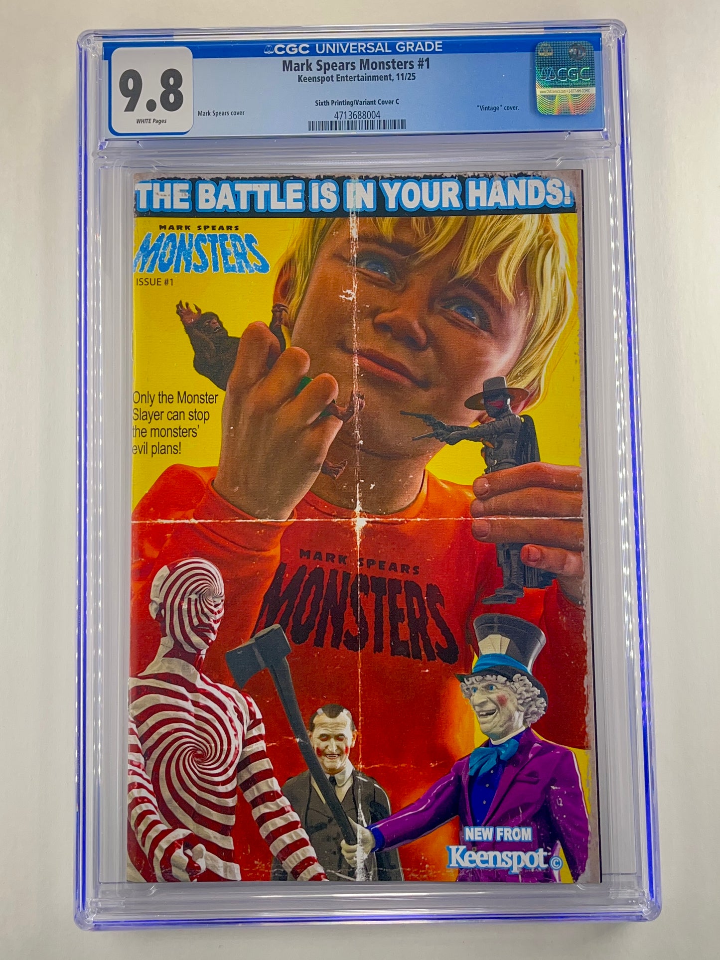 Mark Spears Monsters #1 6th Printing 1:25 Mark Spears Action Figure Variant CGC 9.8 (Nov 2025)