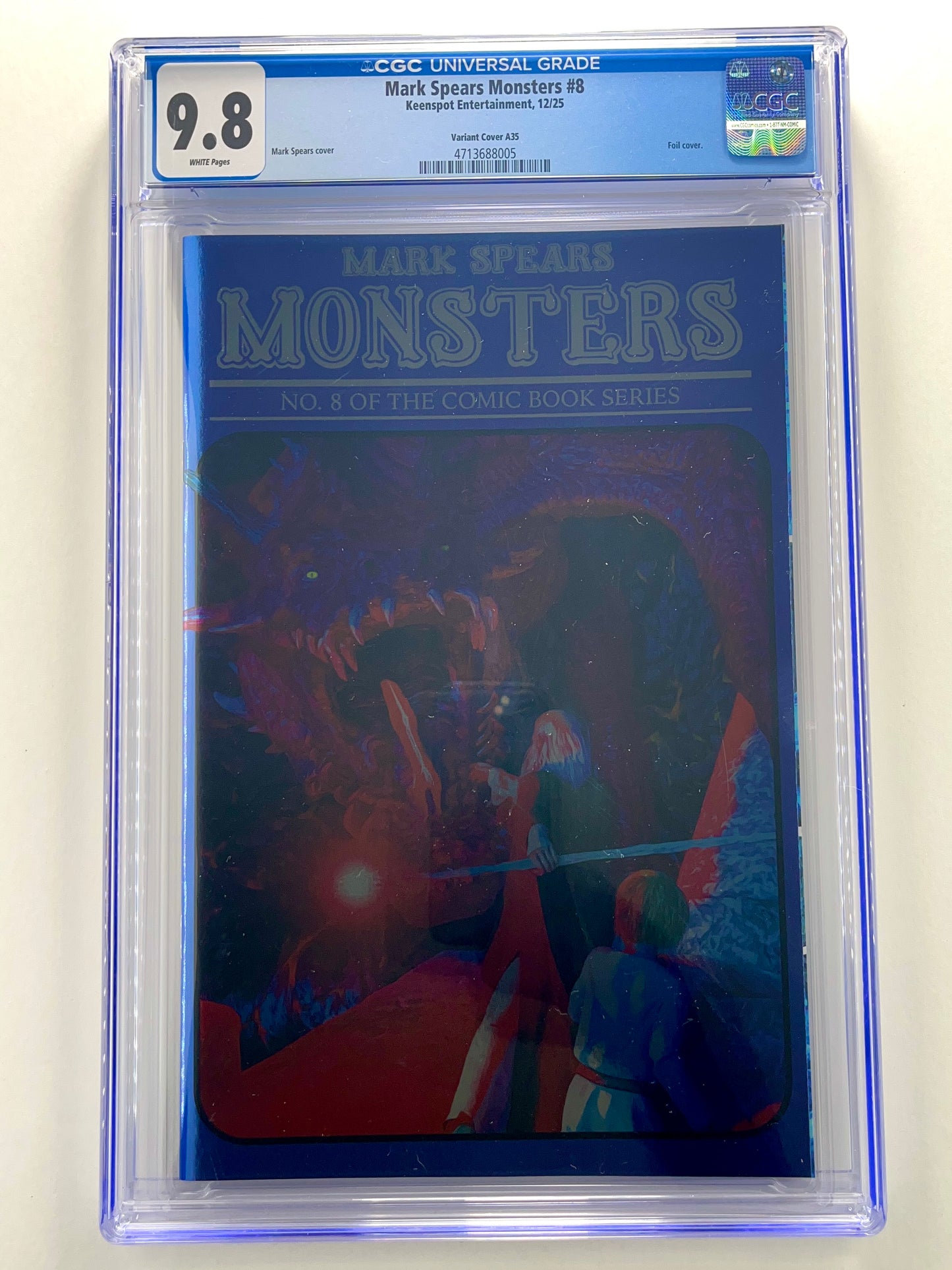 Mark Spears Monsters #8 Mark Spears A35 Foil Variant Online Exclusive CGC 9.8 (Dec 2025)